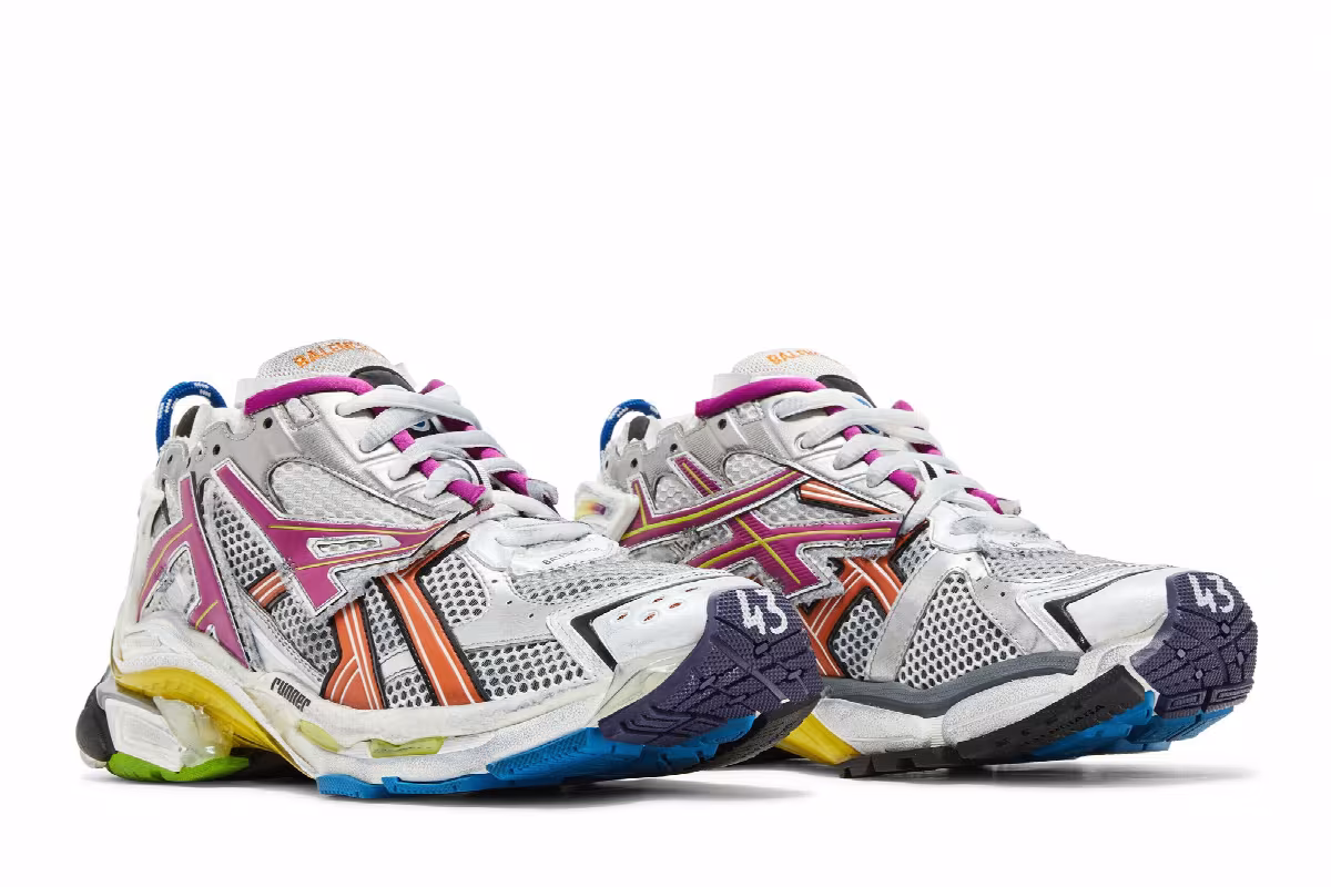 Balenciaga Runner Sneaker Grey Multi-Color, view 9