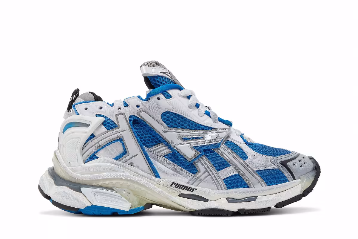 Balenciaga Runner Sneaker Blue, view 2