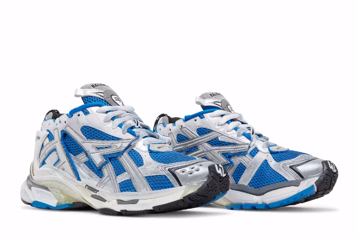 Balenciaga Runner Sneaker Blue, view 9