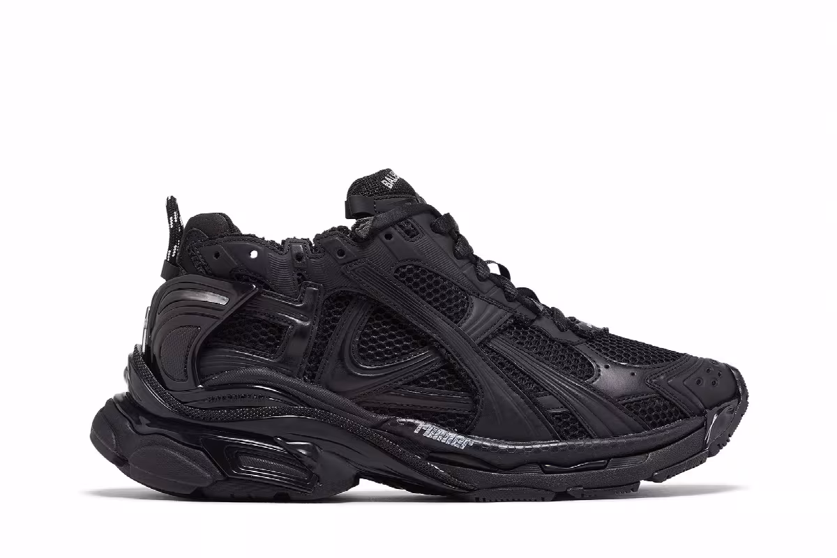 Balenciaga Runner Sneaker Black Matte, view 2