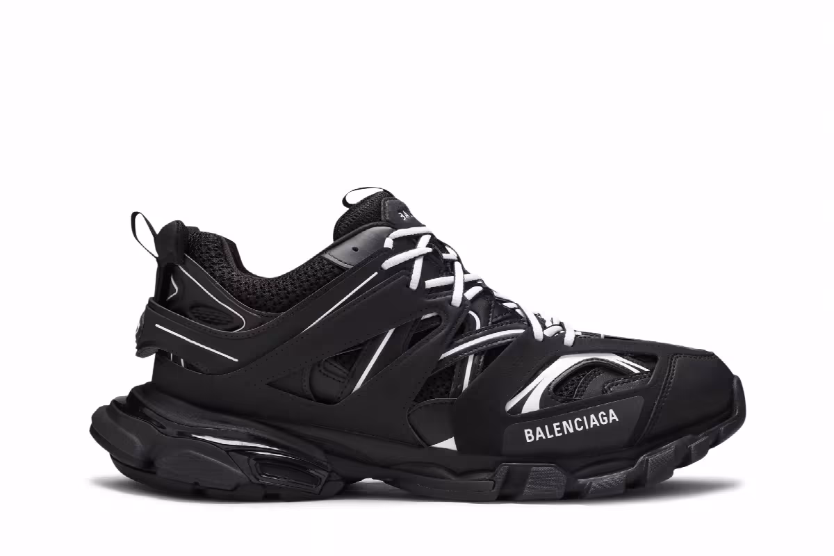 Balenciaga Track Sneaker Black White, view 2