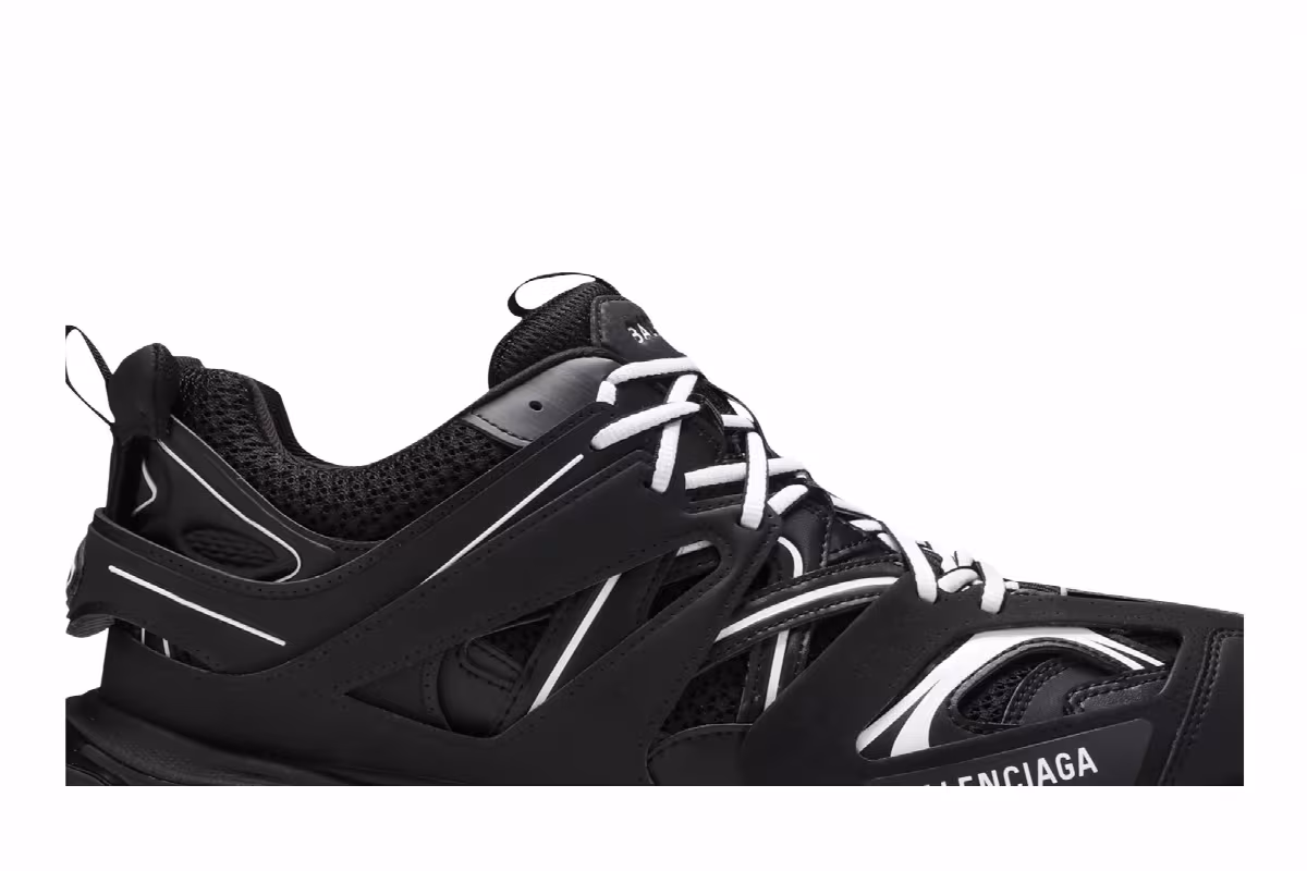 Balenciaga Track Sneaker Black White, view 3
