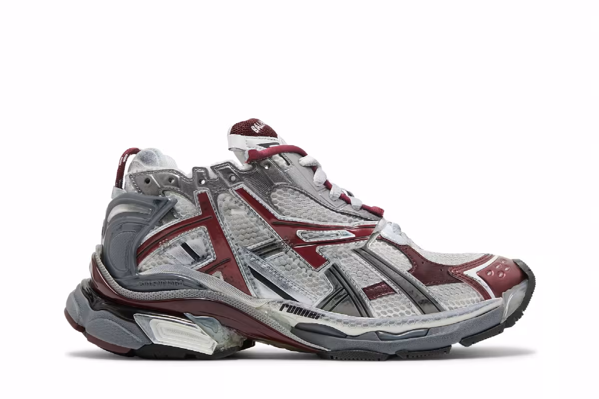 Balenciaga Runner Sneaker Burgundy, view 2