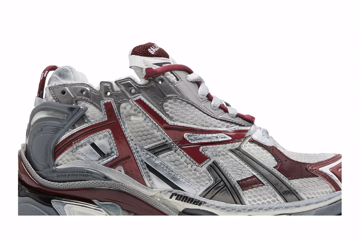 Balenciaga Runner Sneaker Burgundy, view 3