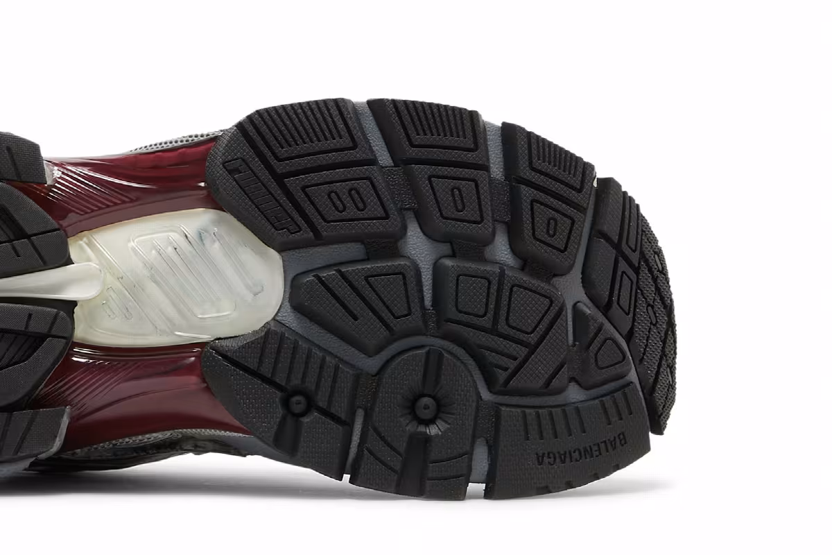 Balenciaga Runner Sneaker Burgundy, view 6