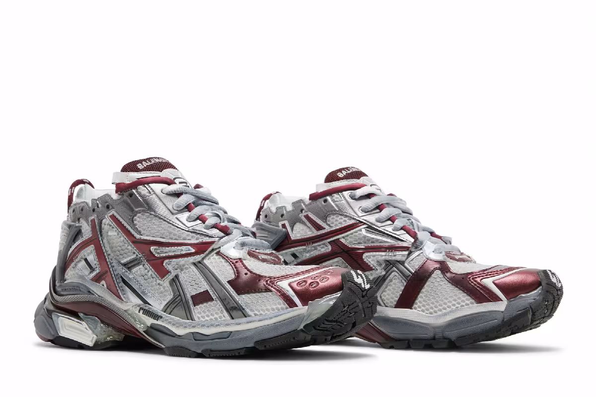 Balenciaga Runner Sneaker Burgundy, view 9