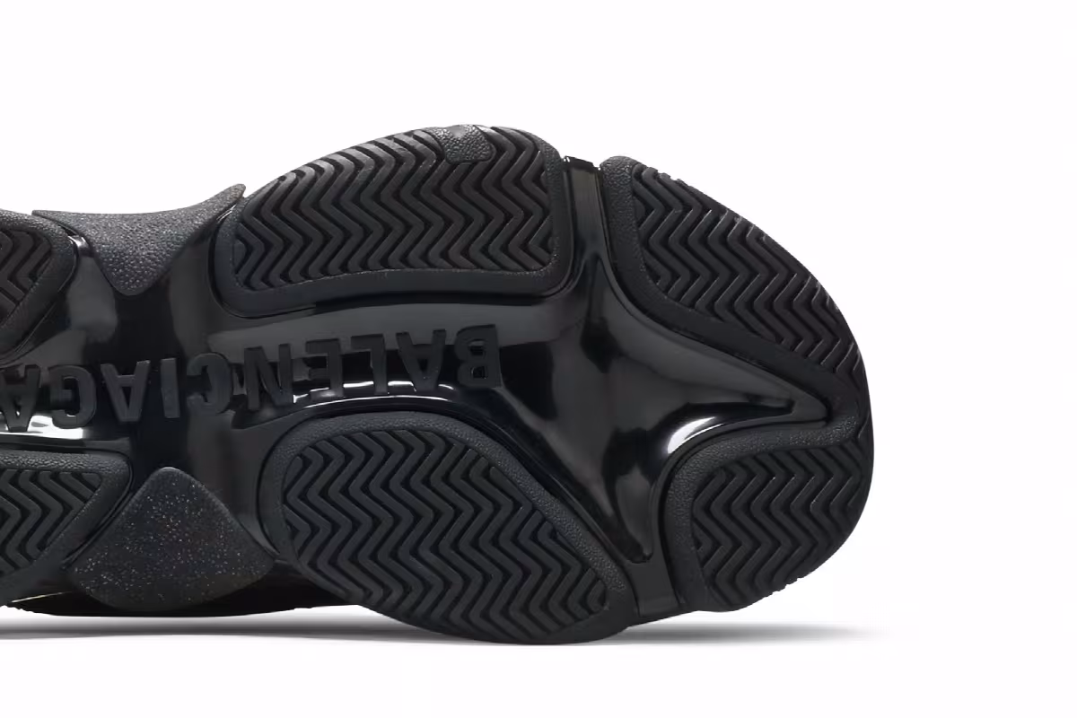 Balenciaga Triple S Sneaker Clear Sole - Black, view 6