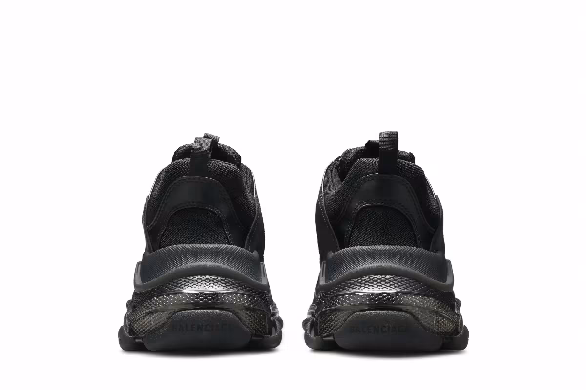 Balenciaga Triple S Sneaker Clear Sole - Black, view 7