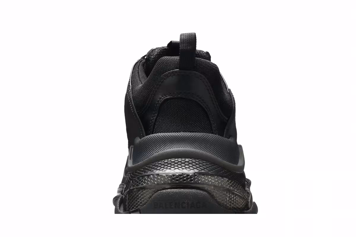 Balenciaga Triple S Sneaker Clear Sole - Black, view 8