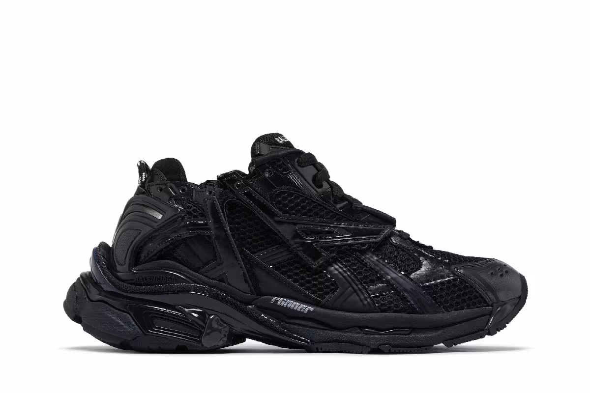 Balenciaga Runner Sneaker Black, view 2