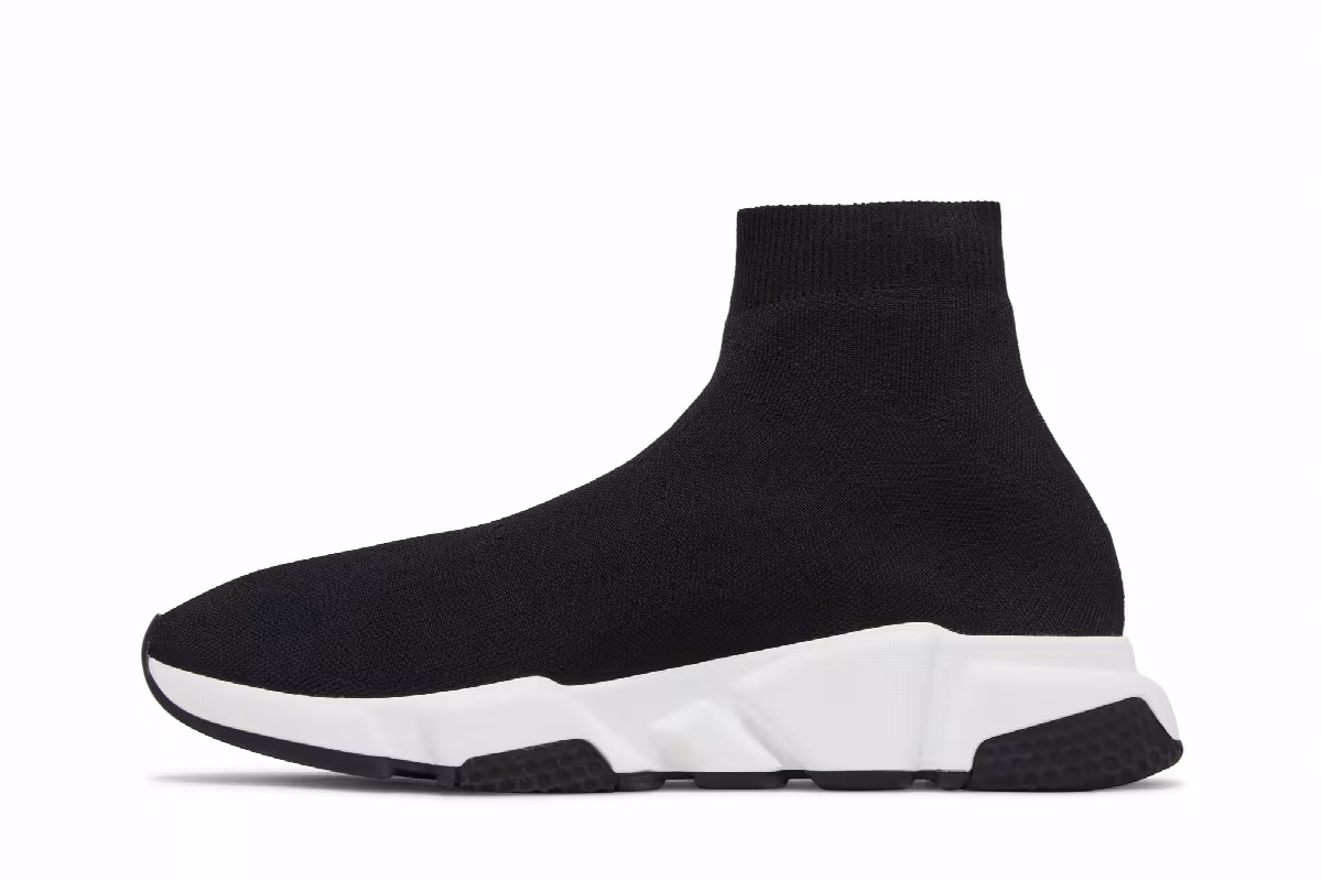 Balenciaga Speed Sneaker Midsole Graffiti - Black White, view 4