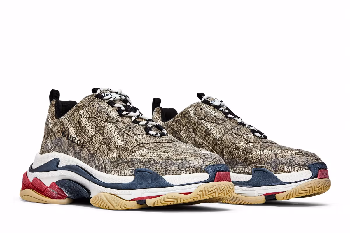 Gucci x Balenciaga Triple S Sneaker The Hacker Project, view 9