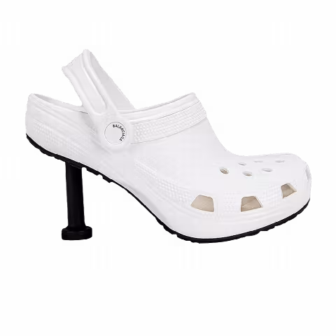 Crocs x Balenciaga Wmns Logo Debossed Pumps 'White'