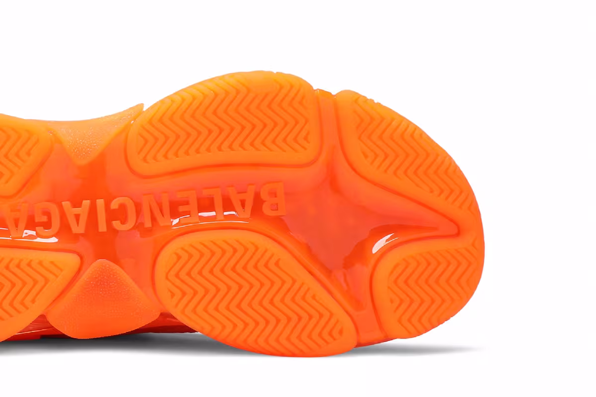 Balenciaga Triple S Sneaker Clear Sole - Orange, view 6