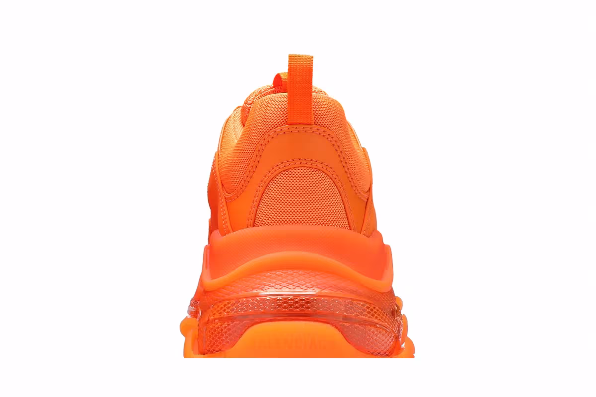 Balenciaga Triple S Sneaker Clear Sole - Orange, view 8