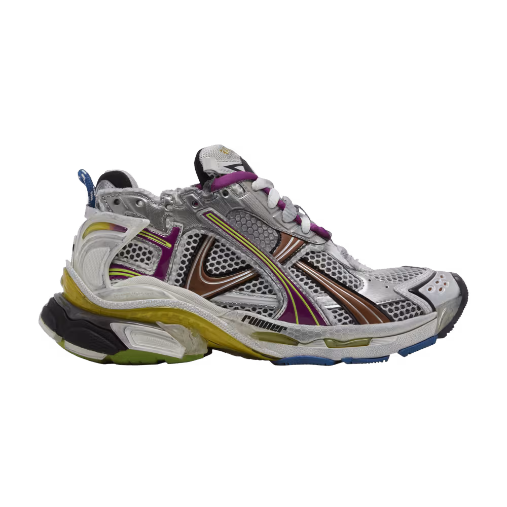Balenciaga Women's Runner Sneaker White Multi-Color