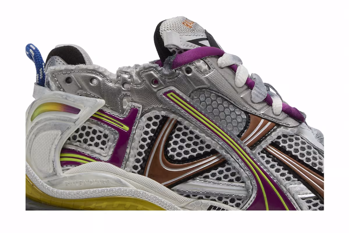 Balenciaga Women's Runner Sneaker White Multi-Color, view 3