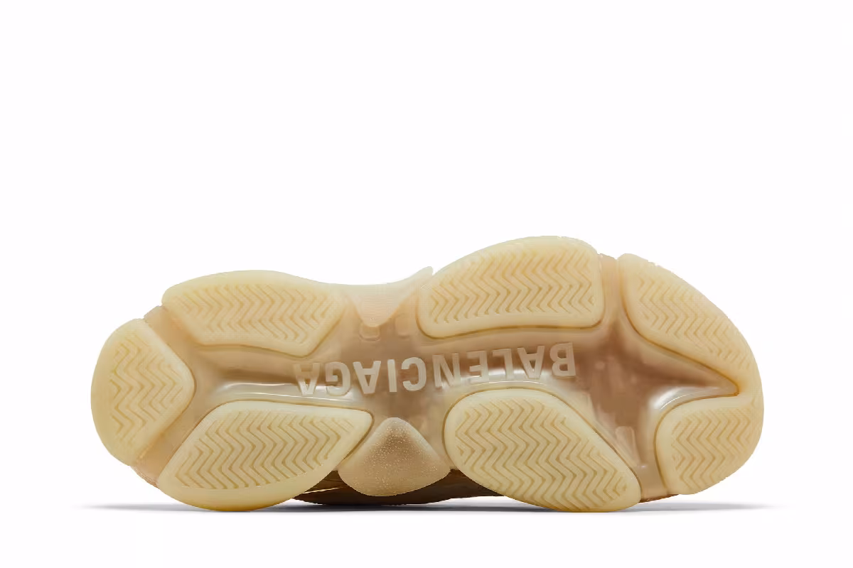 Balenciaga Triple S Sneaker Clear Sole - Off White, view 5