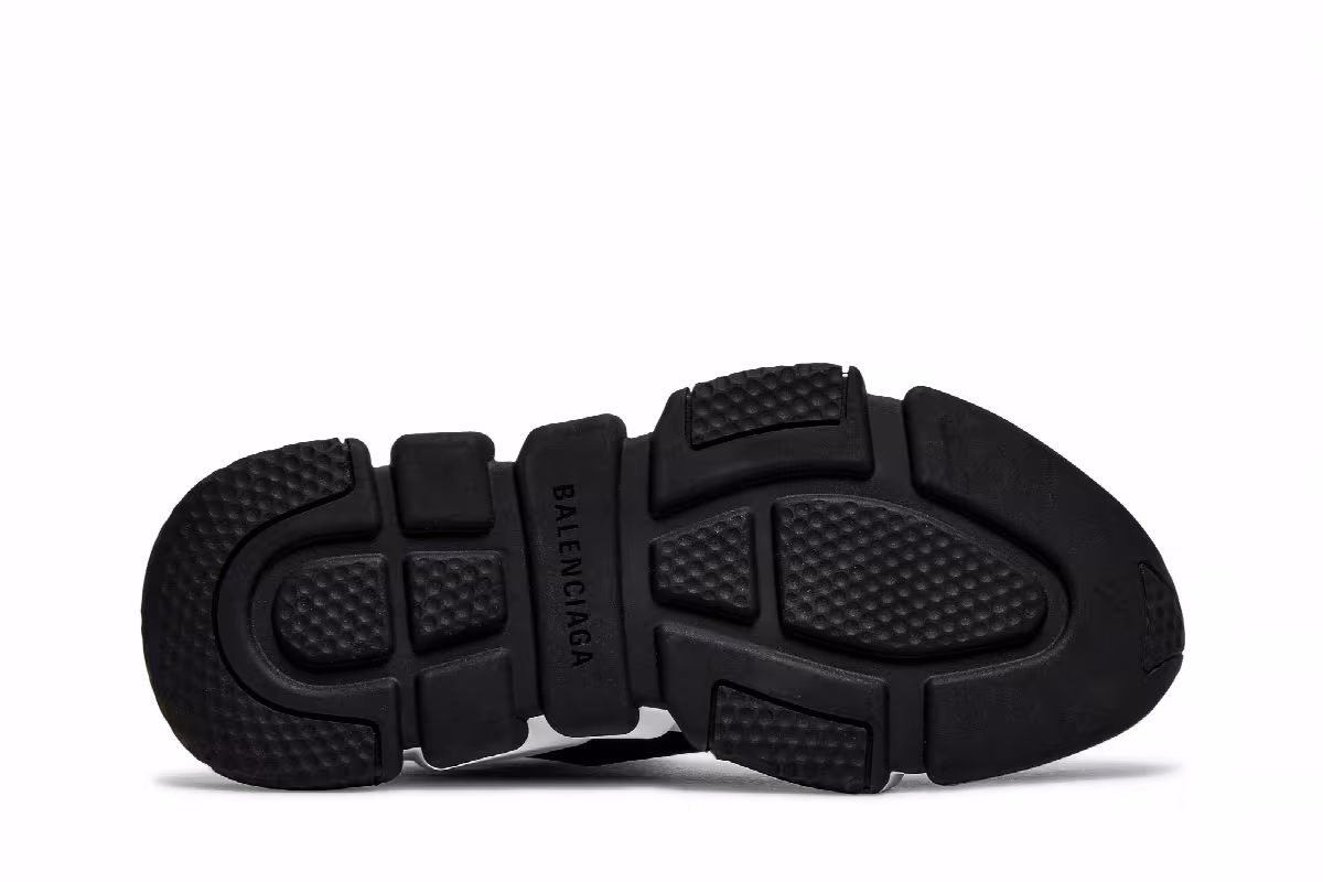 Balenciaga Women's Speed Sneaker Black White, view 5