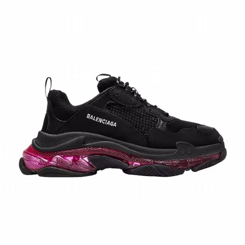 Balenciaga Triple S Sneaker 'Clear Sole - Black Pink Neon'