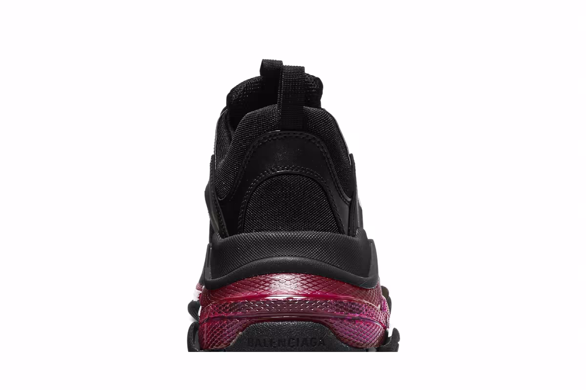 Balenciaga Triple S Sneaker Clear Sole - Black Pink Neon, view 8