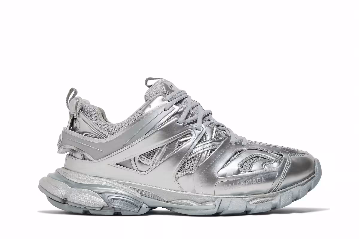 Balenciaga Track Sneaker Silver, view 2