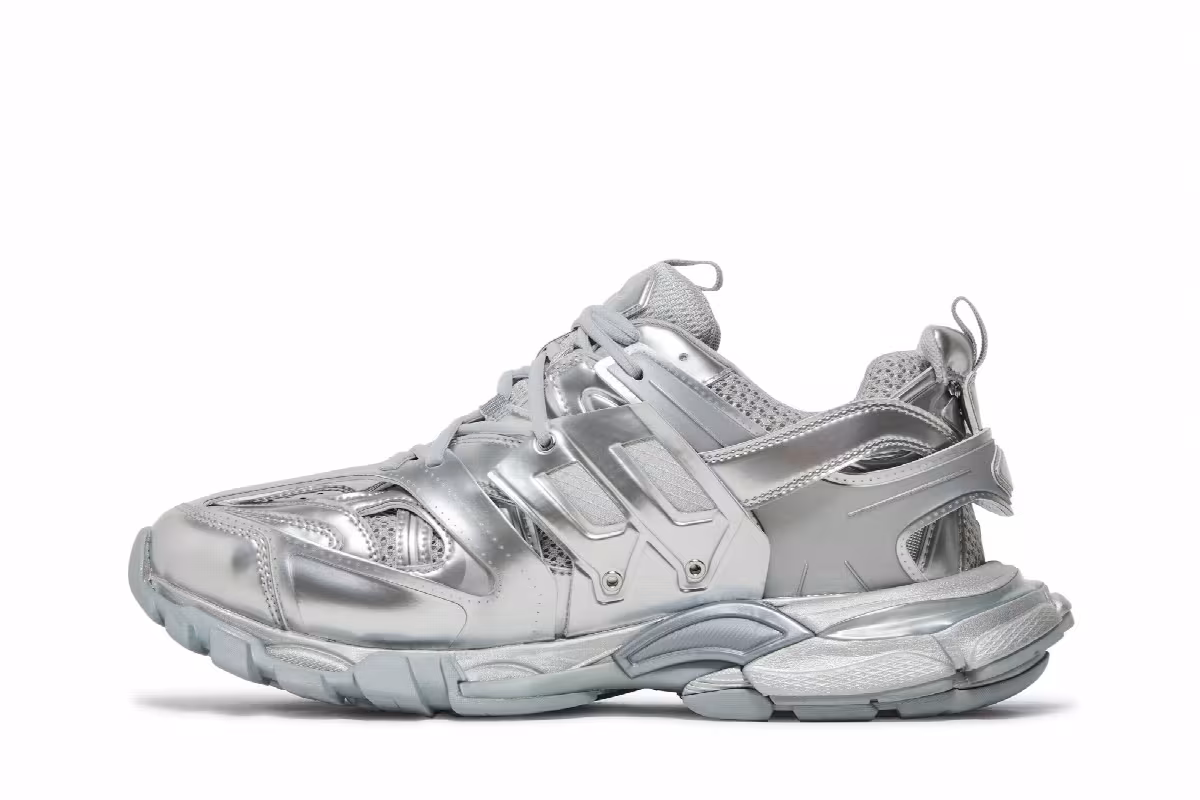 Balenciaga Track Sneaker Silver, view 4