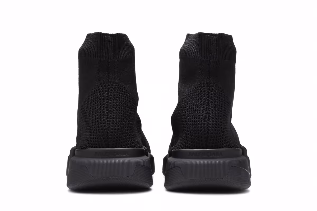 Balenciaga Speed 2.0 Lace-Up Sneaker Black, view 7