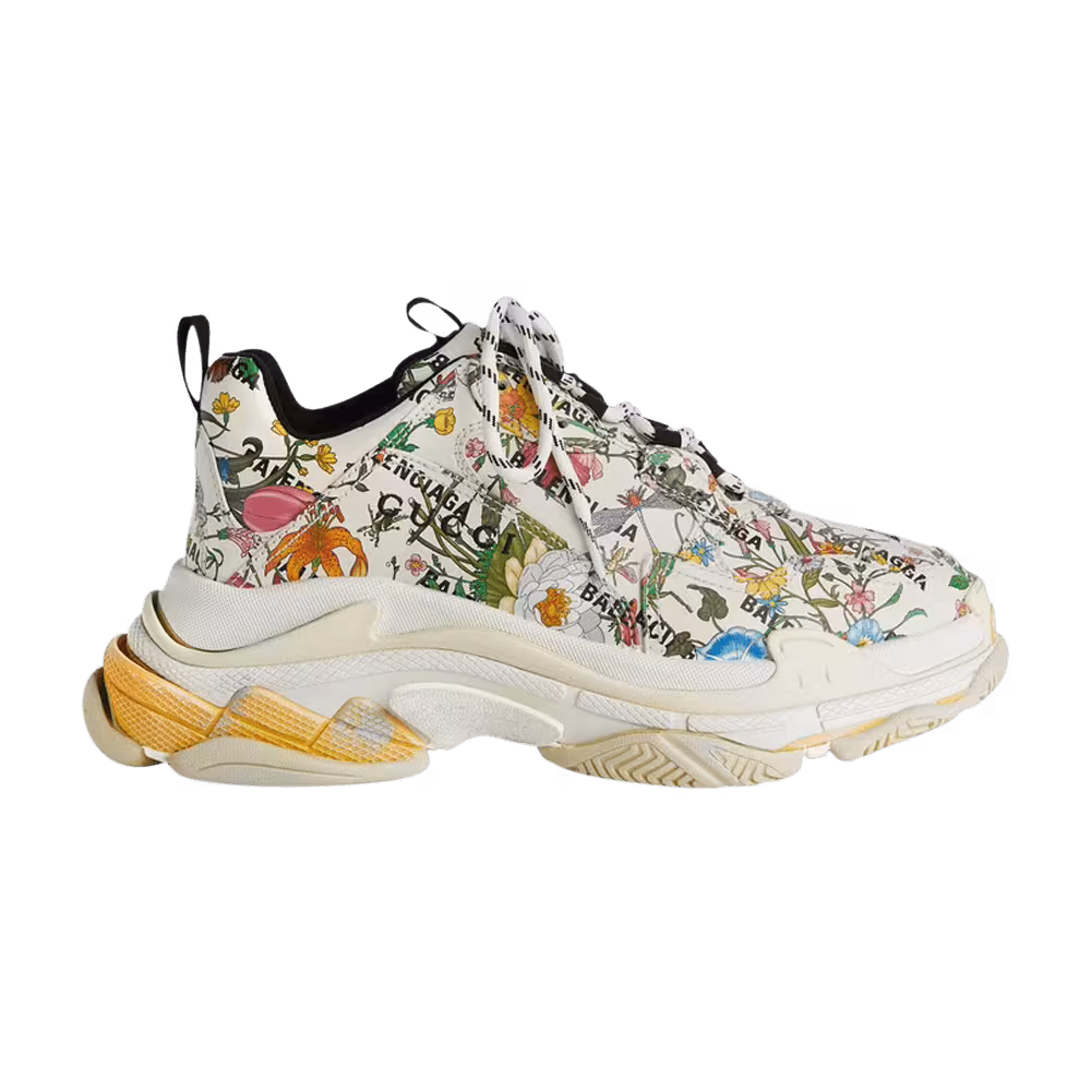 Gucci x Balenciaga Triple S Sneaker The Hacker Project - Floral