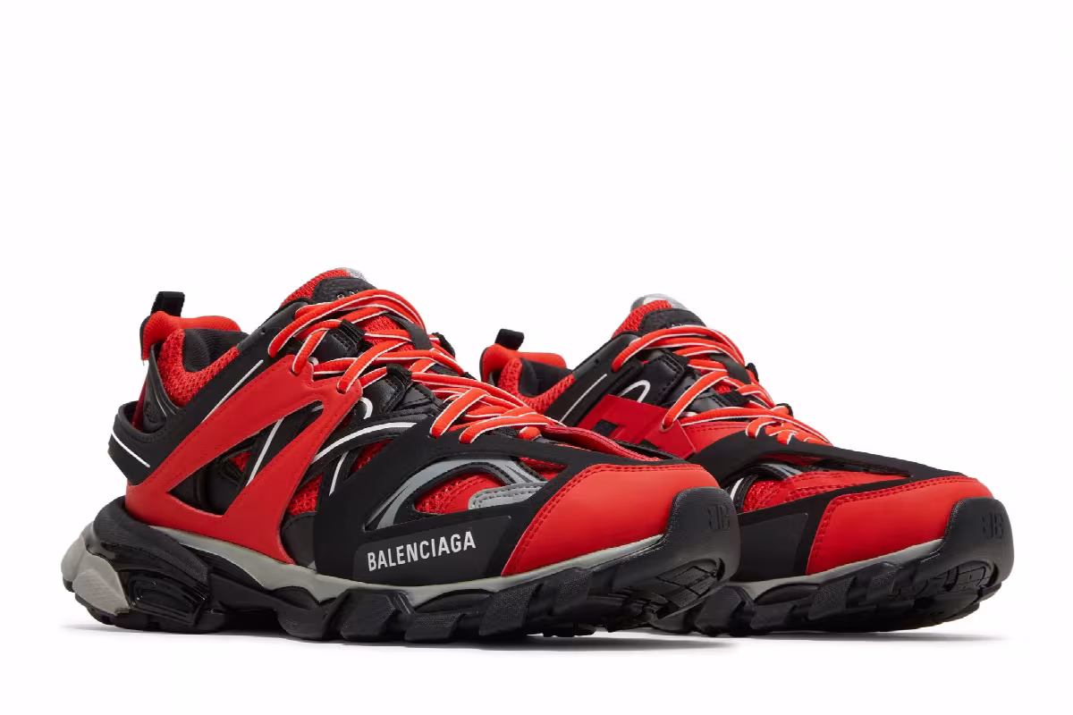 Balenciaga Track Sneaker Red Black, view 9