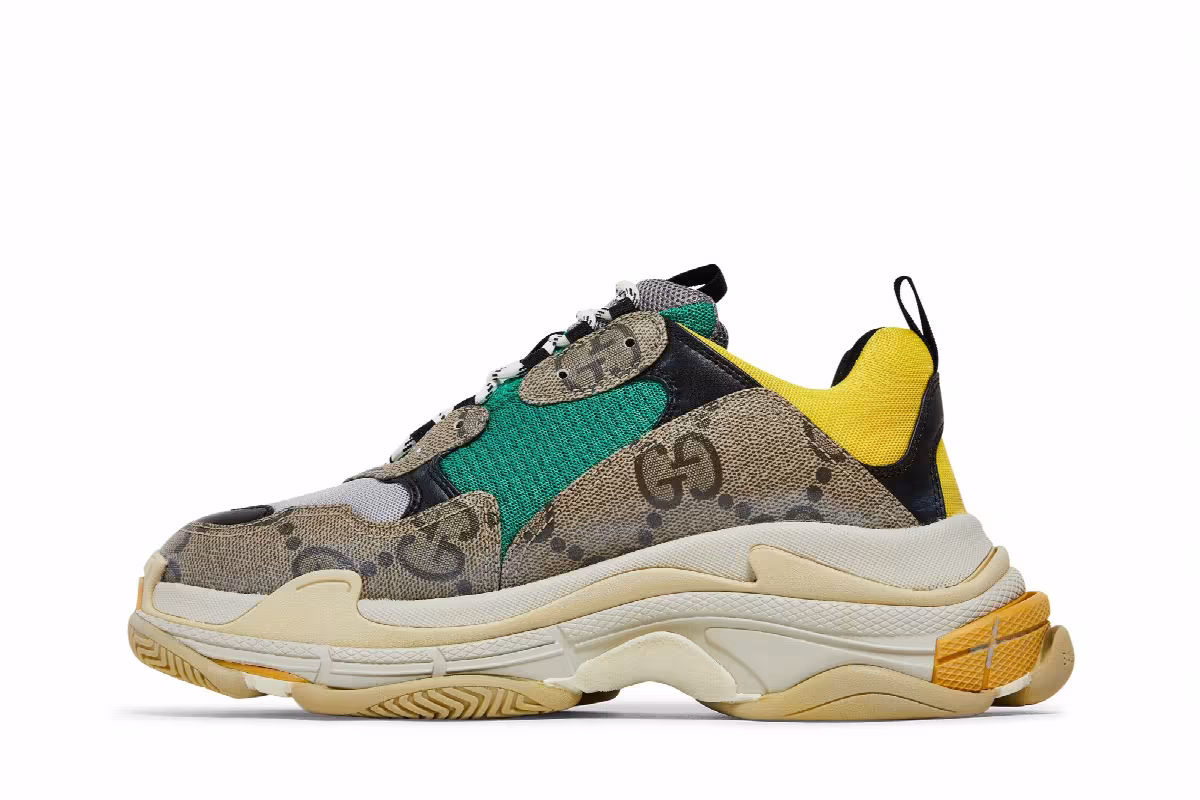 Gucci x Balenciaga Triple S The Hacker Project - Beige Yellow, view 4