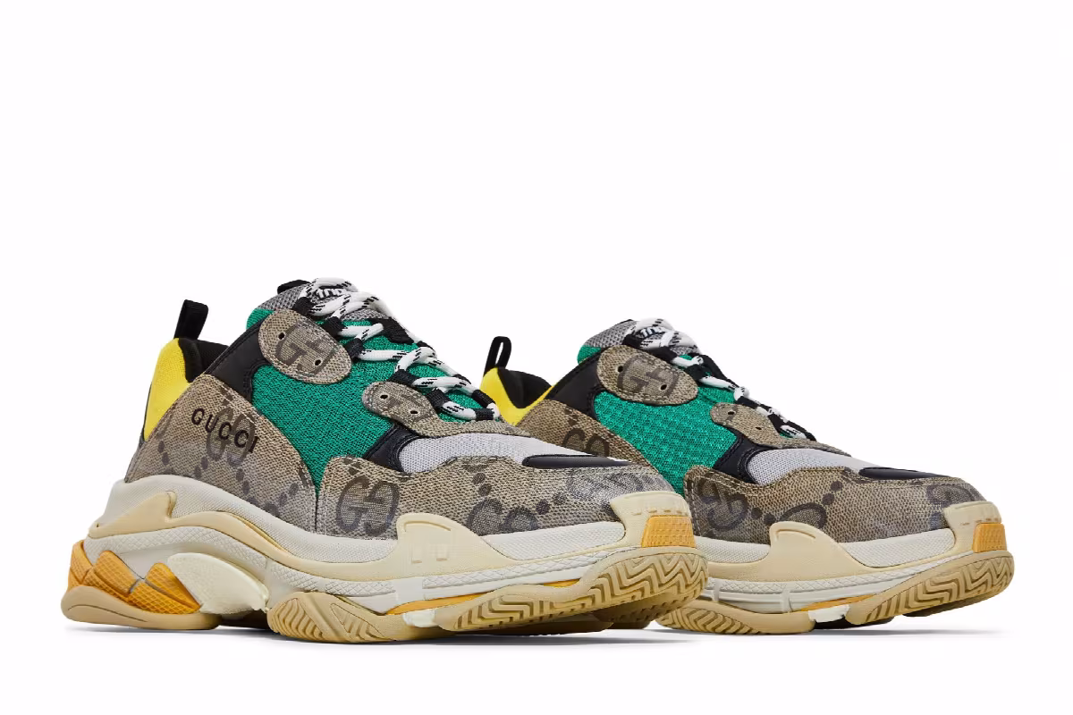 Gucci x Balenciaga Triple S The Hacker Project - Beige Yellow, view 9