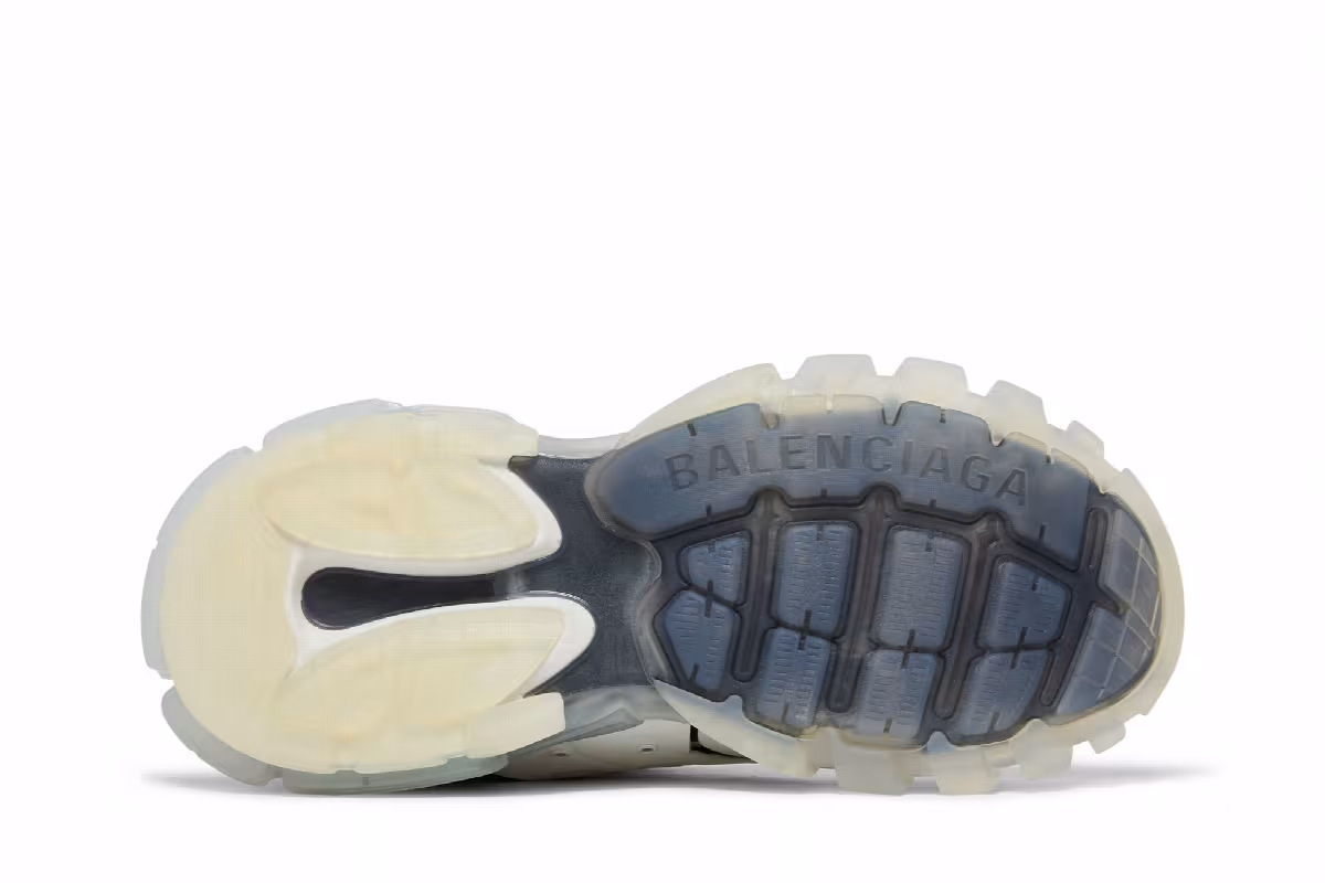 Balenciaga Track Sneaker Clear Sole - White Black, view 5