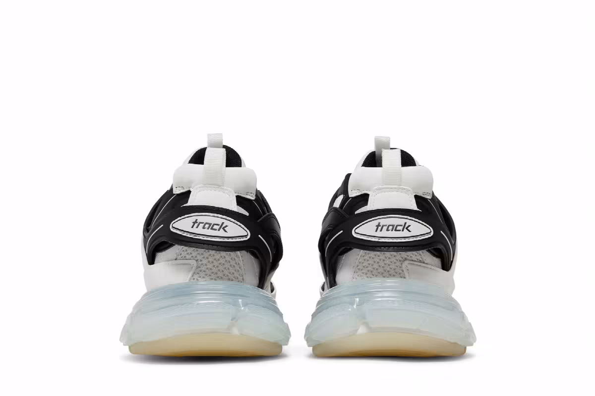 Balenciaga Track Sneaker Clear Sole - White Black, view 7