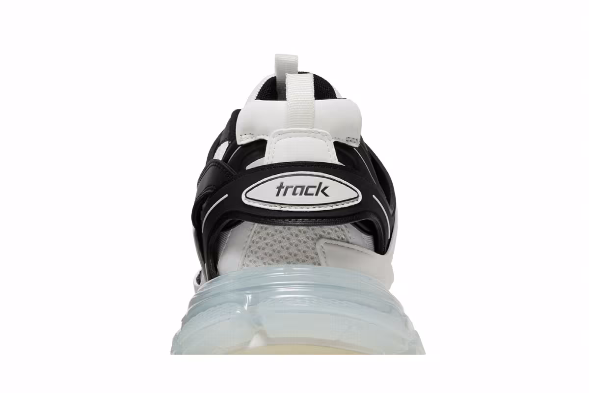 Balenciaga Track Sneaker Clear Sole - White Black, view 8