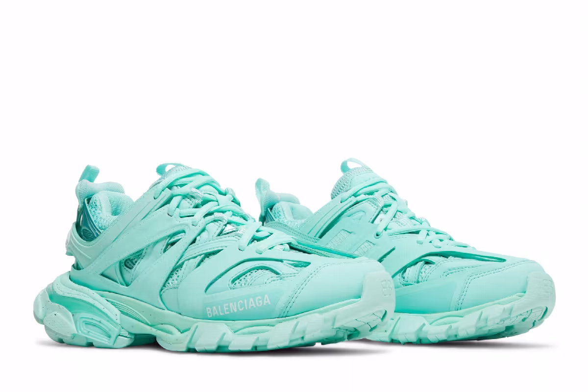 Balenciaga Women's Track Sneaker Mint, view 9