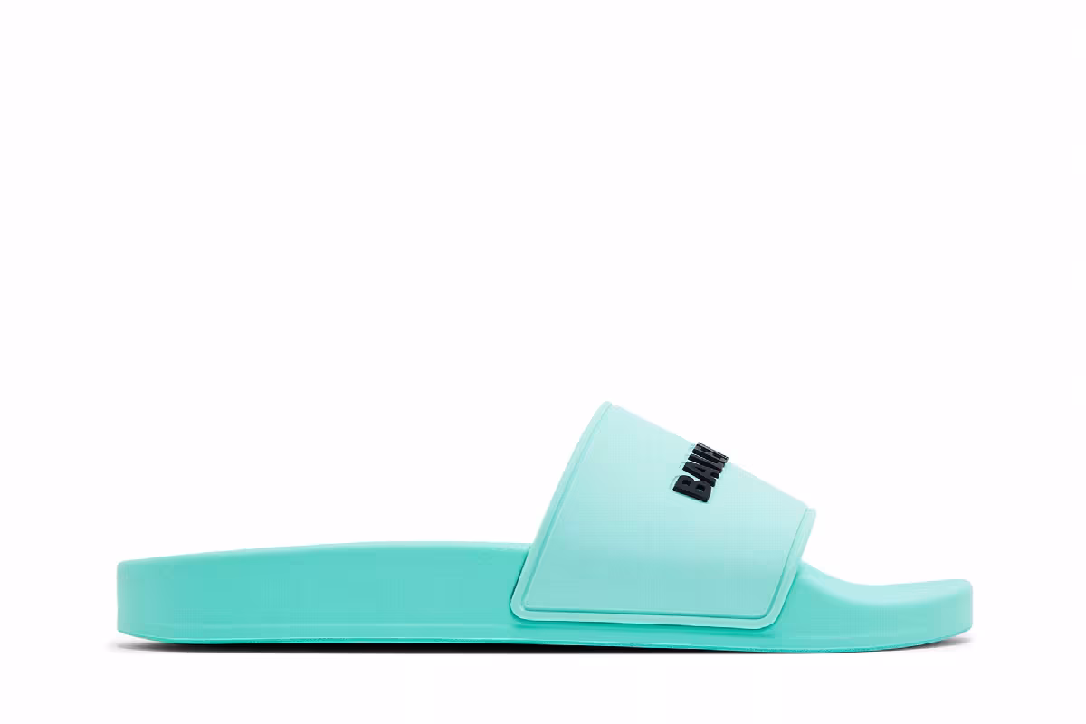 Balenciaga Women's Pool Slides Mint, view 2