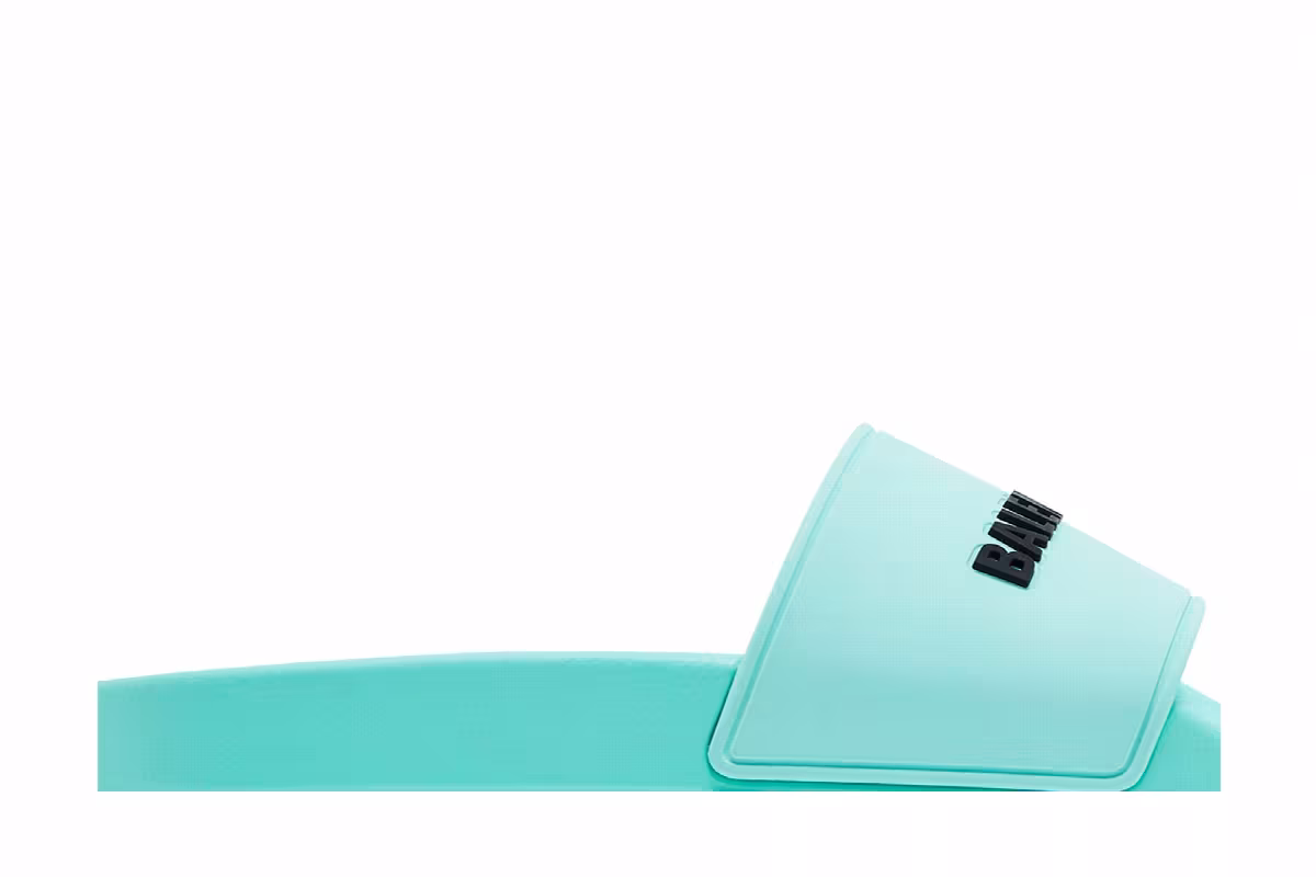 Balenciaga Women's Pool Slides Mint, view 3