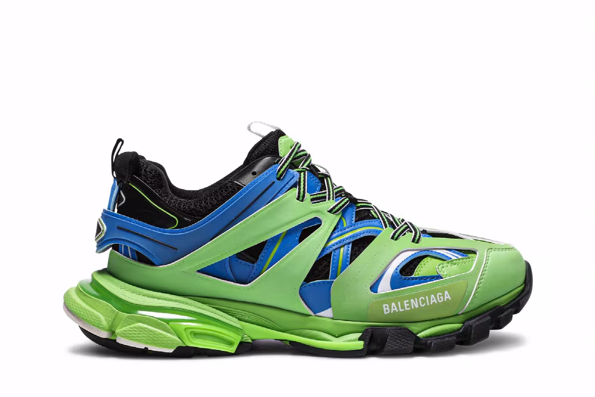 Balenciaga Track Sneaker Blue Green, view 2