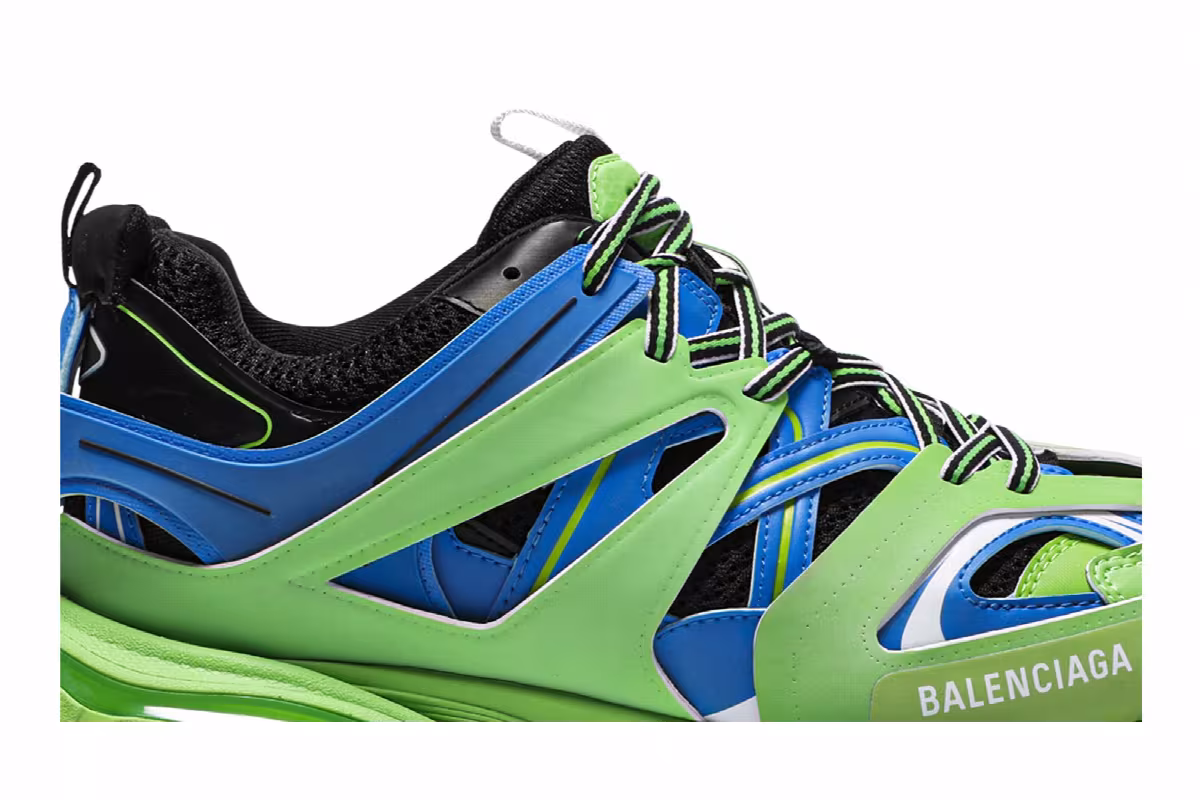 Balenciaga Track Sneaker Blue Green, view 3