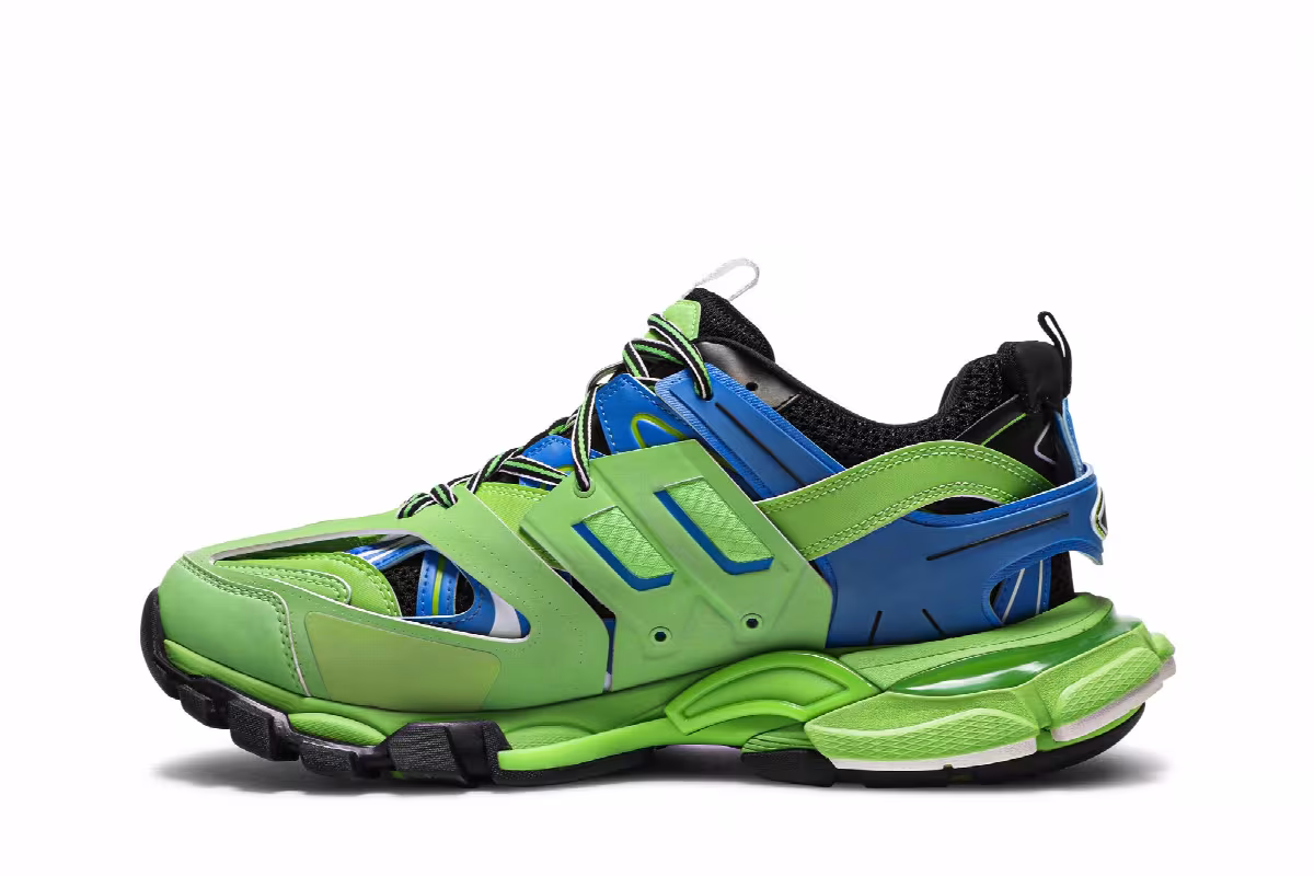 Balenciaga Track Sneaker Blue Green, view 4