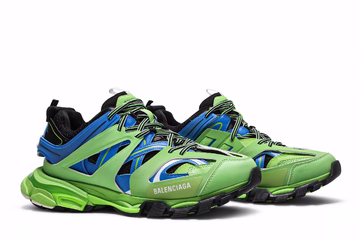 Balenciaga Track Sneaker Blue Green, view 9