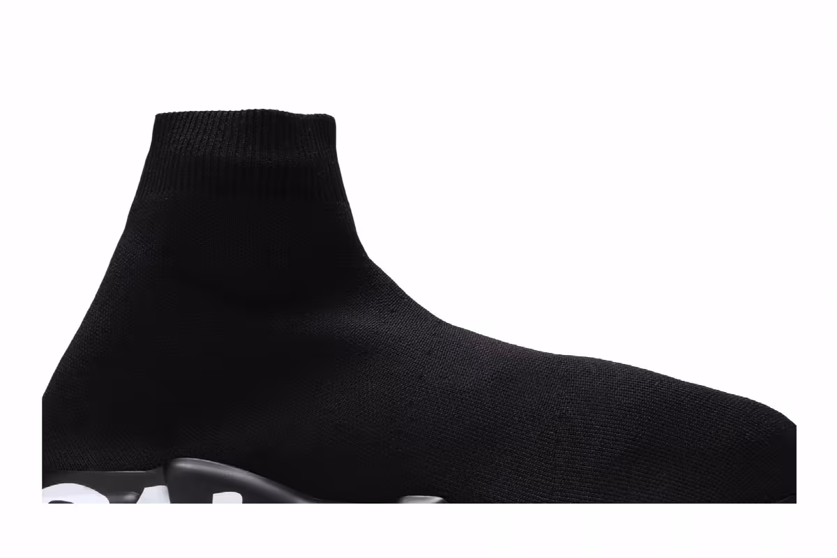 Balenciaga Speed Sneaker Midsole Graffiti - Black White, view 3
