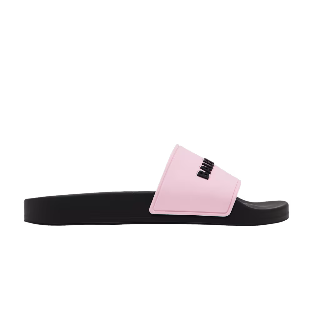 Balenciaga Women's Pool Slides Pink Black