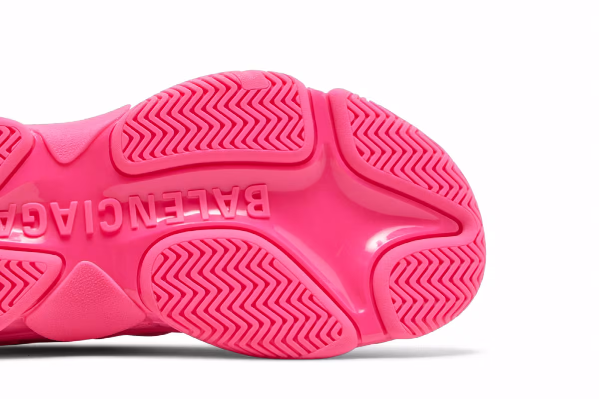 Balenciaga Triple S Sneaker Fluorescent Pink, view 6