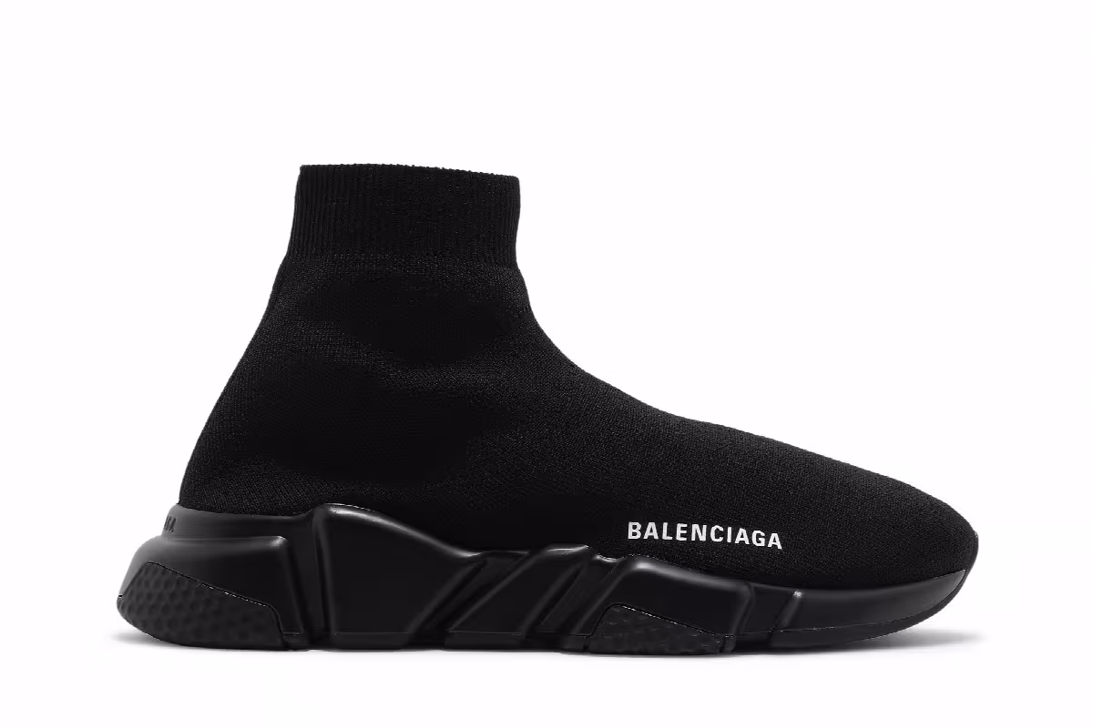 Balenciaga Women's Speed Recycled Sneaker Black, view 2