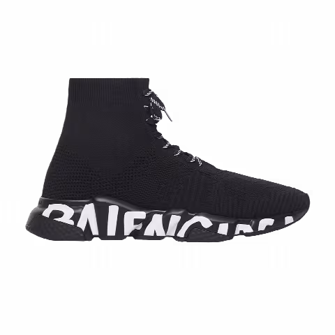 Balenciaga Speed Lace-Up Sneaker 'Graffiti - Black'