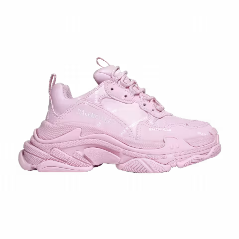 Balenciaga Wmns Triple S Sneaker 'Allover Logo - Pink'