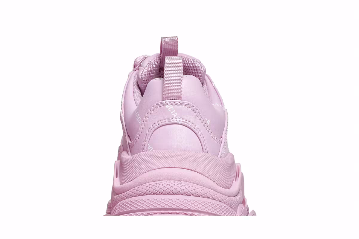 Balenciaga Women's Triple S Sneaker Allover Logo - Pink, view 8