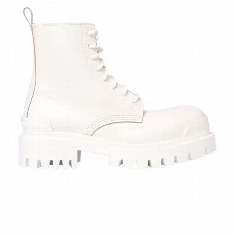 Balenciaga Wmns Strike Lace-Up Boot 'White'